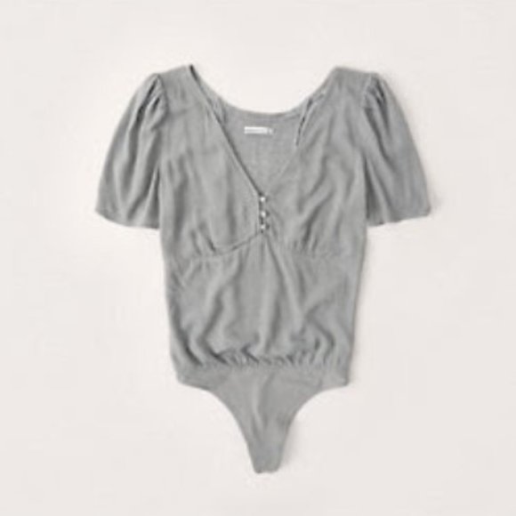 Abercrombie puff sleeve bodysuit - Picture 1 of 4